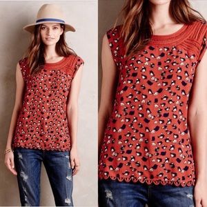 Anthropologie⭐️Meadow Rue⭐️Bird print blouse